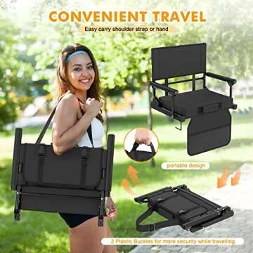 Comfortable Stadium Seats for Bleachers - 600 Lbs Rated