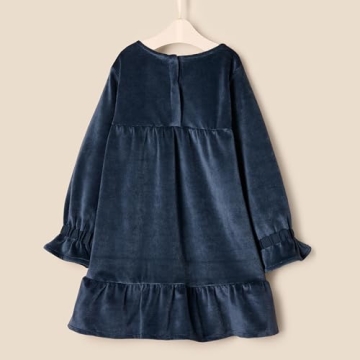 Chic Navy Corduroy Dress for Baby Girls | Sofia Grainge