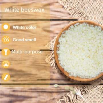 5LB Beeswax Pellets Beeswax for Candle Making Beeswax Pellets for Skin Beeswax Beads Beeswax Bulk Be...