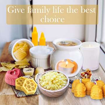 5LB Beeswax Pellets Beeswax for Candle Making Beeswax Pellets for Skin Beeswax Beads Beeswax Bulk Beeswax for Lotion Making for DIY and Craft Project