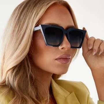 TOPFOXX Square Oversized Sunglasses for Women
