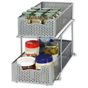 Sliding Cabinet Basket Organizer for Easy Home Organization