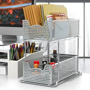 Sliding Cabinet Basket Organizer for Easy Home Organization