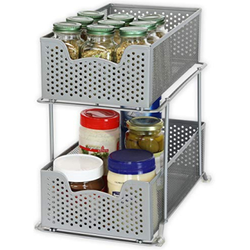 Sliding Cabinet Basket Organizer for Easy Home Organization