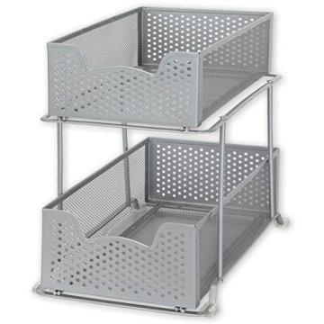 Sliding Cabinet Basket Organizer for Easy Home Organization