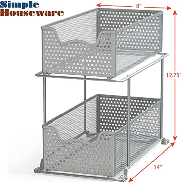 Sliding Cabinet Basket Organizer for Easy Home Organization