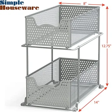 Sliding Cabinet Basket Organizer for Easy Home Organization