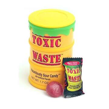1 Drum Toxic Waste Ultra Sour Candy - Extreme Sour Fun!