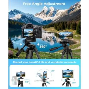 MACTREM 67" Portable Phone & Tablet Tripod Mount
