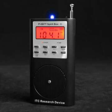 GhostStop SB7-R7 Spirit Box for Ghost Hunting - FM+AM, Black