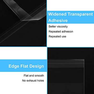 300 Pcs Cellophane Bags for Candy and Bakery Needs