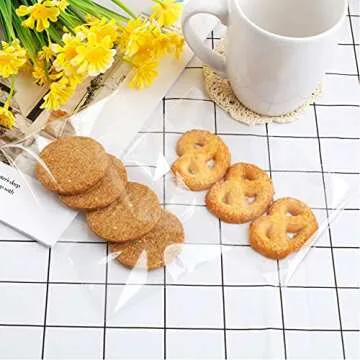 300 Pcs Cellophane Bags for Candy and Bakery Needs