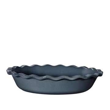 Emile Henry 9 Inch Pie Dish in Blue Flame - Durable Cookware