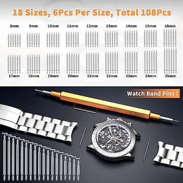 155 PCS Watch Repair Kit by BYNIIUR - Tools & Case