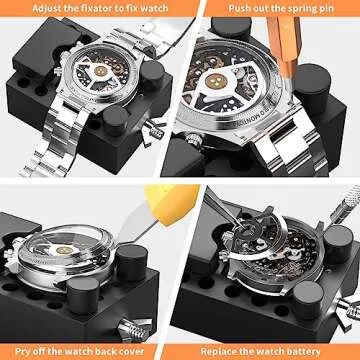 155 PCS Watch Repair Kit by BYNIIUR - Tools & Case