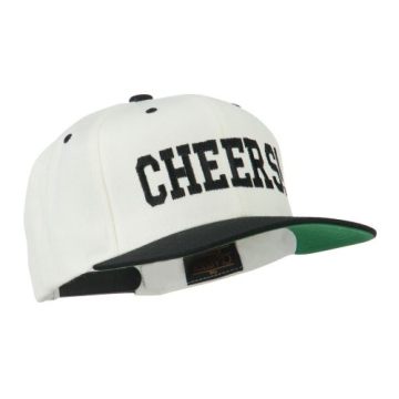 Cheers Embroidered Snapback Cap - Unisex Natural Black OSFM