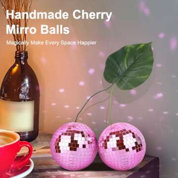 Cherry Disco Ball Decor for Parties & Home Decor