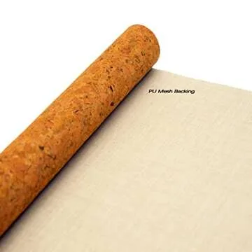 SorenCut Cork Fabric by The Yard for Sewing: Craft Fabric Sheet,Natural Cork Pure Yellow Color Fabric Roll 12.5 * 54 Inch for Earrings and Other DIY HandCrafts Projects