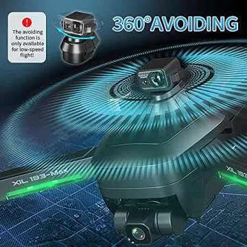 NiGHT LiONS TECH GPS Drones with Camera for Adults 4K,Obstacle Avoidance,3-Axis Gimbal,Anti-Shake,5G WIFI FPV,Long Flight Time,Brushless Motor,Auto Return Home(2 batteries)