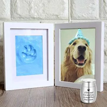 Dletay Small Urn for Pet Ashes 1.57 inch Mini Pet Urn Stainless Steel Ashes Keepsake Urns for Dogs Cats-If Love Could Have Saved You, You Would Have Lived Forever