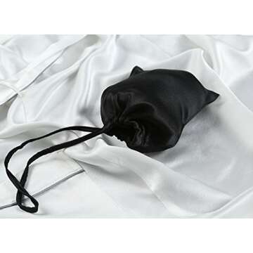 MAXFEEL 100% Silk Travel Bags & Gift Bags - Elegant Drawstring Jewelry Pouch