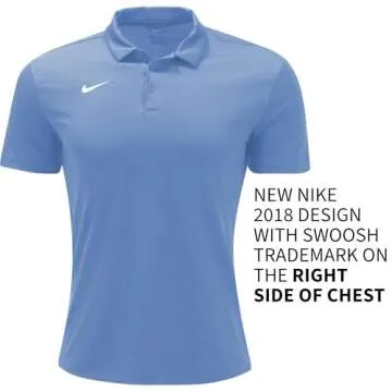 Nike Mens Dri-FIT Short Sleeve Polo Shirt (Medium, Sky Blue)