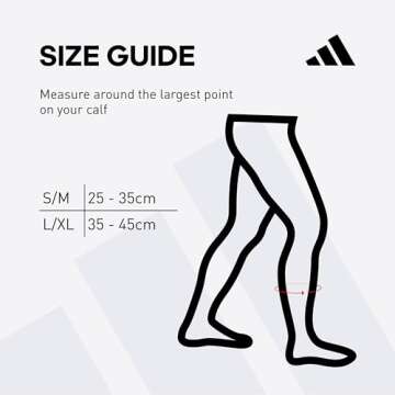 adidas Calf Compression Sleeves for Running and Training