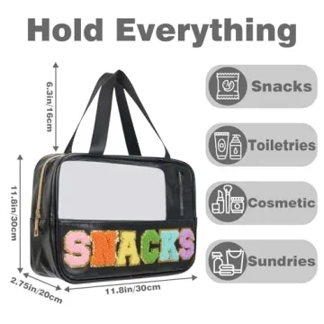 Chic Clear Cosmetic Pouch | Burskit Snack Bags