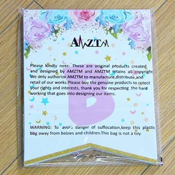 AMZTM Unicorn Birthday Banner - Magical Party Decor