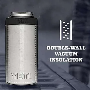 YETI Rambler 16 oz. Colster Tall Can Insulator for Tallboys & 16 oz. Cans, Stainless