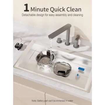 Voluas Stainless Steel Cat Water Fountain-Wireless Pet Water Fountain Battery Operated,108oz/3.2L, Automatic Water Dispenser for Dogs with Quiet Pump,Easy Clean BPA-Free for Cats, Dogs, Multiple Pets