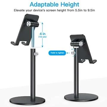 Adjustable OMOTON Phone Stand - Hands-free Convenience