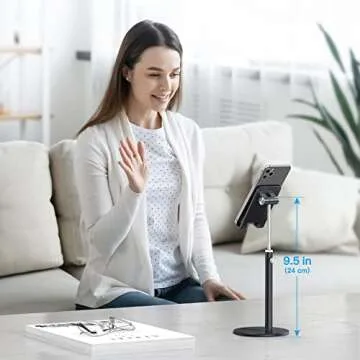 Adjustable OMOTON Phone Stand - Hands-free Convenience