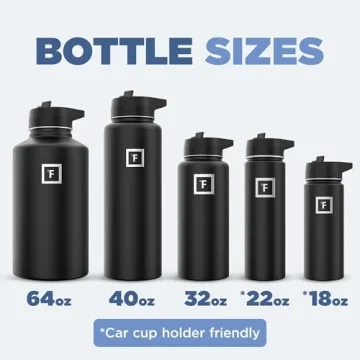 iron flask insulated water bottle with 3 lids