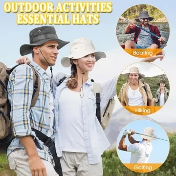 Taeku Sun Hat Unisex Wide Brim Bucket Hat for Sun Protection