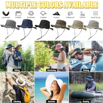 Taeku Sun Hat Unisex Wide Brim Bucket Hat for Sun Protection