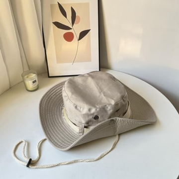 Taeku Sun Hat Unisex Wide Brim Bucket Hat for Sun Protection