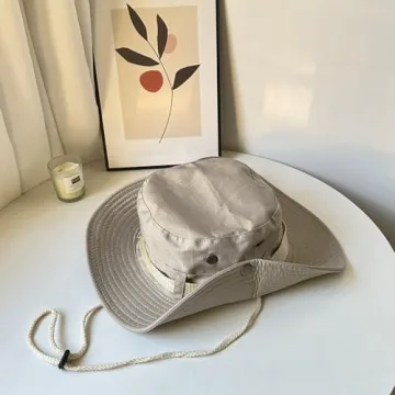 Taeku Sun Hat Unisex Wide Brim Bucket Hat for Sun Protection