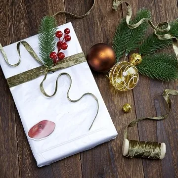 Keypan Velvet Green Ribbon Double-Sided Handmade Ribbon