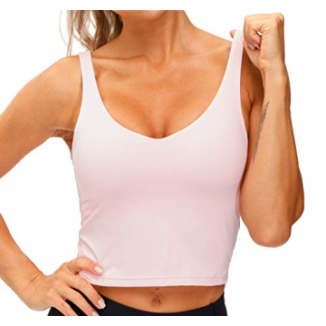 Stylish Comfortable Women's Longline Sports Bra Padded Top