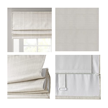 Madison Park Galen Cordless Roman Shades Energy Efficient Room Darkening