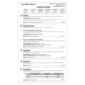 Nature's Trove SAM-e 400mg 90 Enteric Coated Caplets. Vegan, Kosher, Non-GMO Project Verified, Soy Free, Gluten Free - Cold Form Blister Packed.