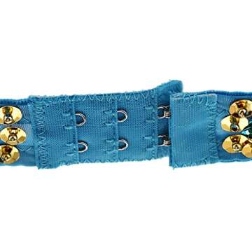 misppro Women's Top Bra Belly Dance Hip Dancer Costume Dancewear Dancing Costume - Blue