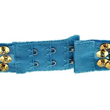 misppro Women's Top Bra Belly Dance Hip Dancer Costume Dancewear Dancing Costume - Blue