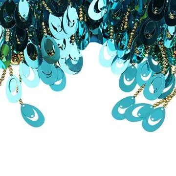 misppro Women's Top Bra Belly Dance Hip Dancer Costume Dancewear Dancing Costume - Blue