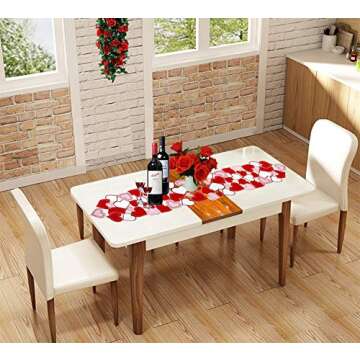 Elegant Love Heart Table Runner for Special Occasions