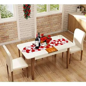 Elegant Love Heart Table Runner for Special Occasions