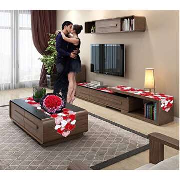 Elegant Love Heart Table Runner for Special Occasions