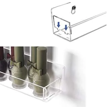 Stylish Acrylic Nail Polish Organizer Shelf Set