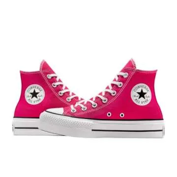 Converse Women's Chuck Taylor All Star Lift Platform Sneakers, Cerise Pink/White/Black, 7 Medium US